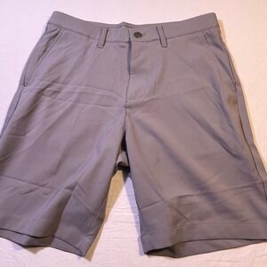 Kirkland Signature Mens Flat Front Golf Shorts Size 30 Gray Polyester Blend NWOT